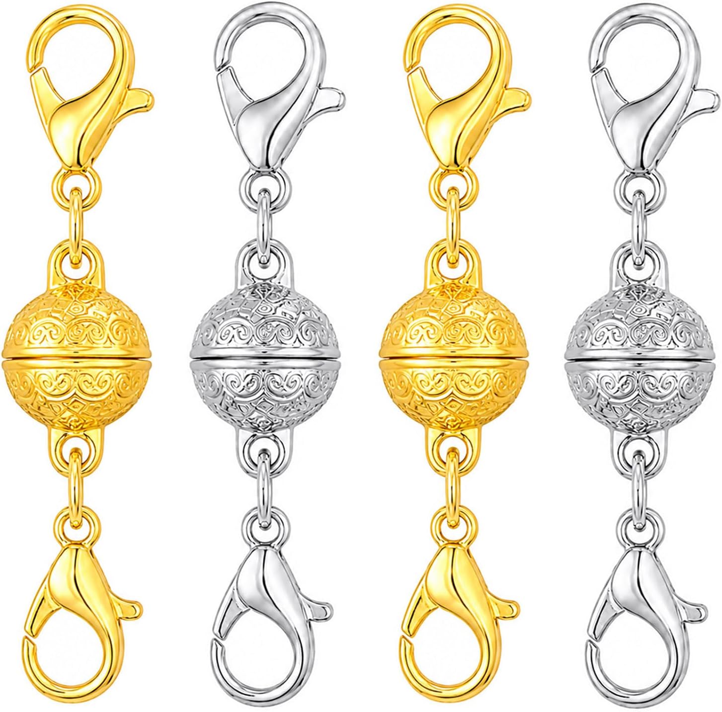 Lobster Clasp Silver - Manyetik Kolye Kiliti, Istakoz Kilitli, Altın